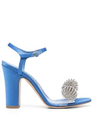 Sandale s uzorkom zvijezda Manolo Blahnik plava