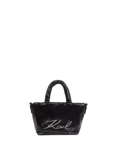 Nylonowa shopperka Karl Lagerfeld czarna