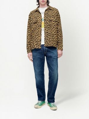 Hemd mit print mit leopardenmuster mit langen ärmeln Re/done
