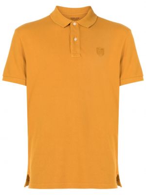 Памучна поло тениска Osklen жълто