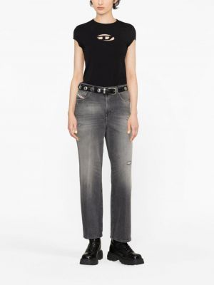 Jeansy relaxed fit Diesel szare