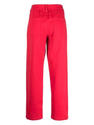 Rovné kalhoty Semicouture červené