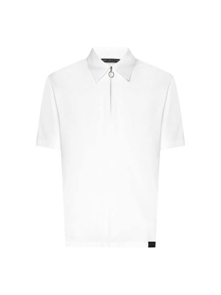 Poloshirt mit reißverschluss aus baumwoll Low Brand weiß
