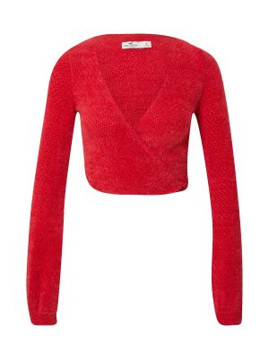 Пуловер Hollister червено