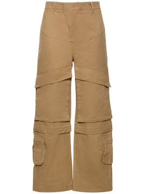Pantaloni cargo di cotone baggy Entire Studios marrone