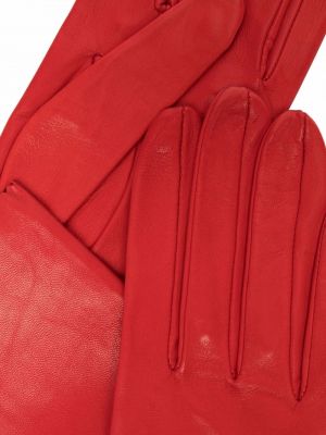 Rękawiczki skórzane wsuwane Manokhi czerwone