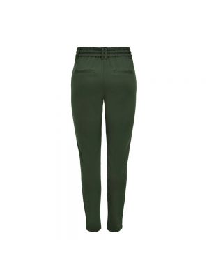 Pantaloni con lacci plissettati Only verde
