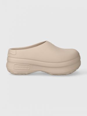 Papuci cu platformă Adidas Originals bej