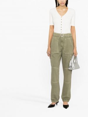 Cargo kalhoty Alessandra Rich zelené
