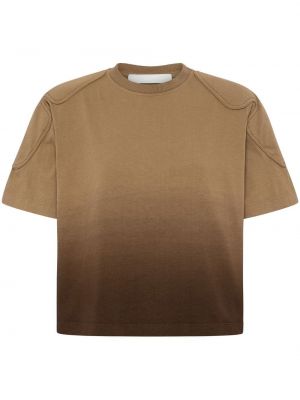 Spalvų gradiento rašto marškinėliai Dion Lee ruda