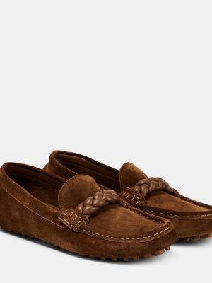 Loafers σουέντ Gianvito Rossi καφέ