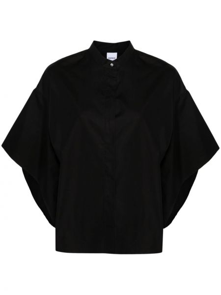 Koszula bawełniana Aspesi czarna