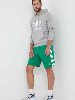 Pamut rövidnadrág Adidas Originals zöld