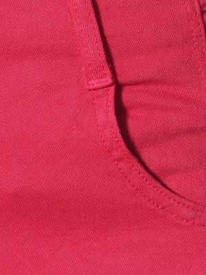 Straight fit džíny s vysokým pasem Simkhai růžové