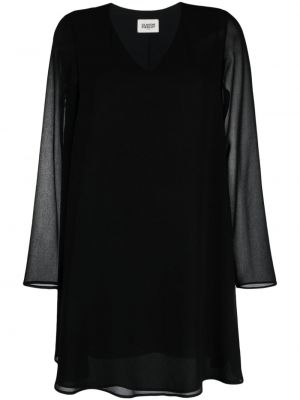 Obleka z v-izrezom Claudie Pierlot črna