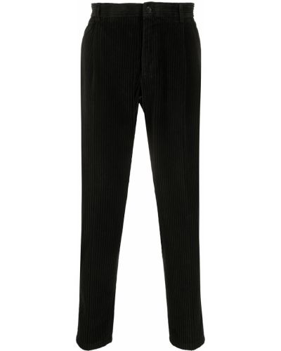 Pantalones rectos de pana Dolce & Gabbana negro