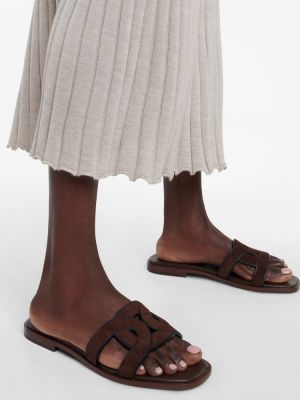 Sandalias de ante Tod's marrón