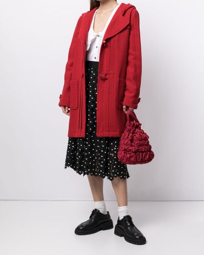 Trenca con botones con capucha Chanel Pre-owned rojo