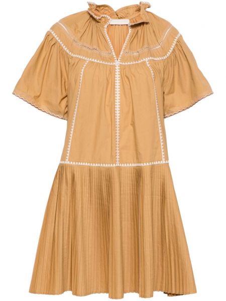 Pamučna mini haljina Ulla Johnson žuta