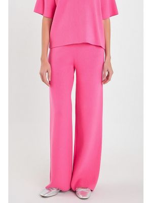 Трикотажные брюки English Factory розовые