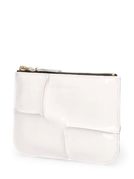 Peňaženka na zips Comme Des Garçons Wallet biela