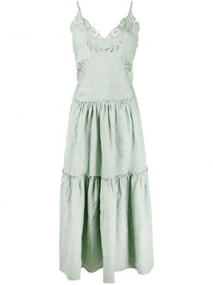 Brodert dress Alberta Ferretti grønn