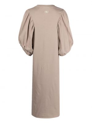 Kleid aus baumwoll Nude braun