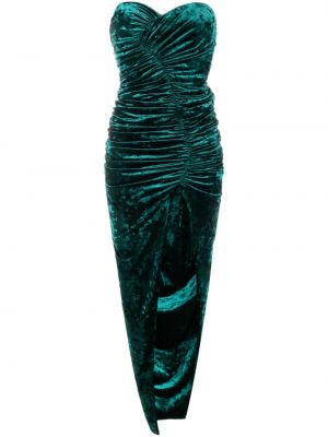 Кадифена вечерна рокля Alexandre Vauthier зелено