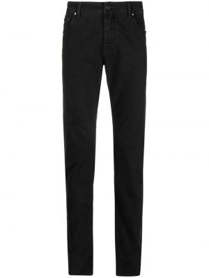 Skinny džíny s nízkým pasem Jacob Cohen černé