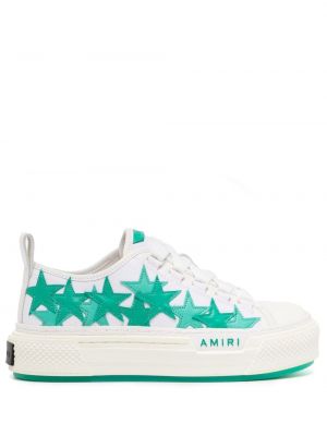 Sneakerși cu stele Amiri alb