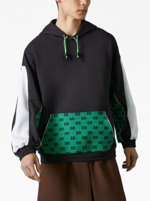 Bluza z kapturem bawełniana żakardowa Gucci