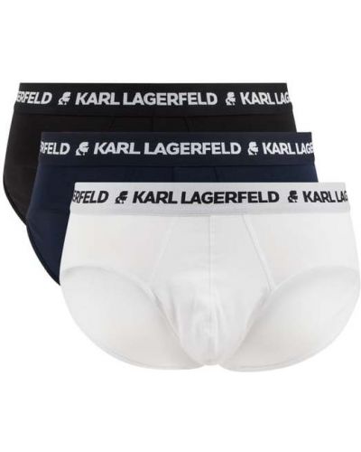 Slipy z dodatkiem streczu w zestawie 3 szt. Karl Lagerfeld