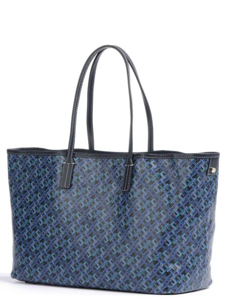 Хлопковая сумка шоппер Tommy Hilfiger синяя
