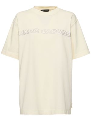 Majica s kristalima Marc Jacobs bijela