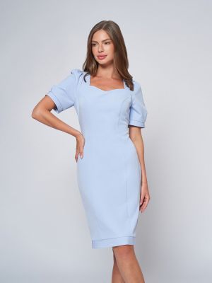 Платье-карандаш 1001 Dress голубое