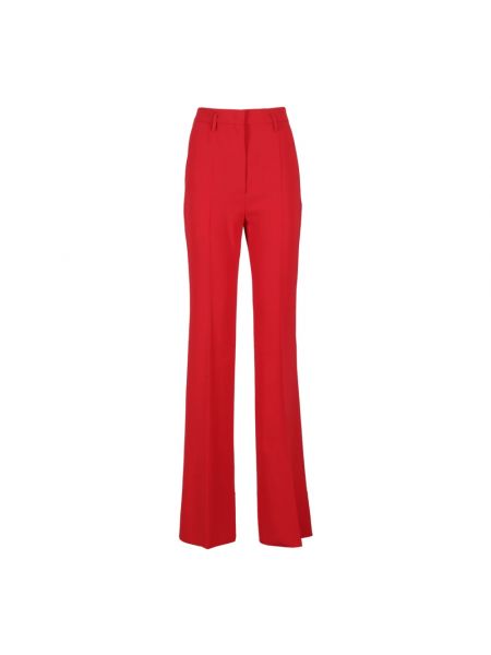 Szerokie spodnie eleganckie Max Mara Studio czerwone