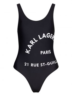 Costume da bagno con stampa Karl Lagerfeld