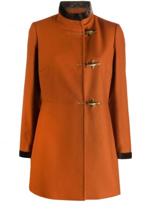 Vlnený kabát Fay oranžová