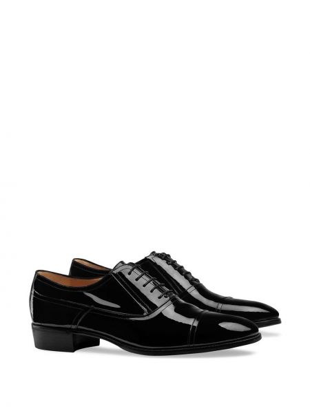 Zapatos oxford con cordones Gucci negro