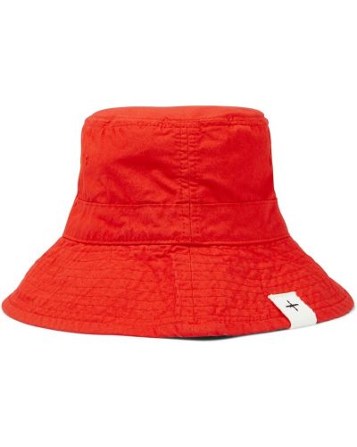 Bavlněný klobouk Jil Sander červený
