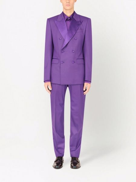 Costume en laine Dolce & Gabbana violet