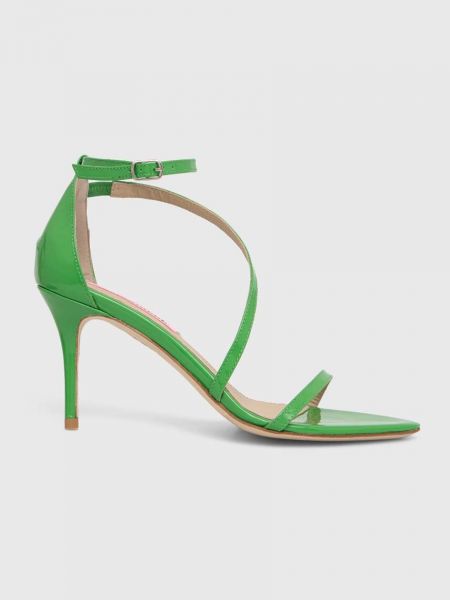 Kožené sandály Custommade zelené