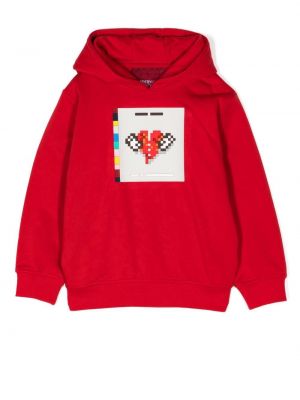 Hoodie Mostly Heard Rarely Seen 8-bit rosso