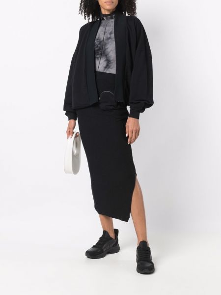 Falda de tubo ajustada con bolsillos Thom Krom negro