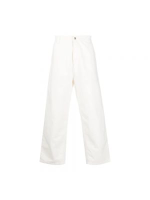 Proste spodnie bawełniane Carhartt Wip białe