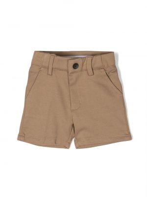 Pantaloncini con stampa Boss Kidswear marrone