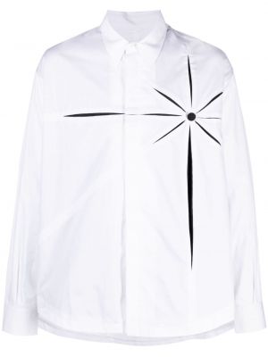 Bavlnená košeľa s potlačou s abstraktným vzorom Kusikohc