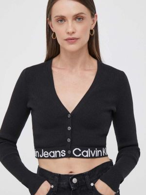 Дънков елек Calvin Klein Jeans черно