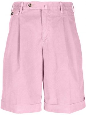 Bermuda kratke hlače z gumbi Pt Torino roza