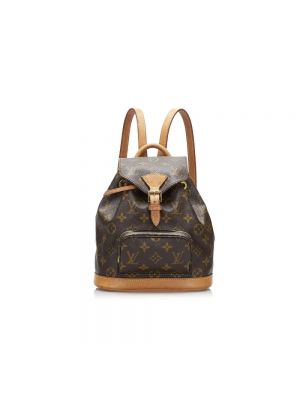 Plecak pleciony Louis Vuitton Vintage brązowy